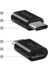 BELKIN Belkin USB-C to Micro USB  Adapter Black