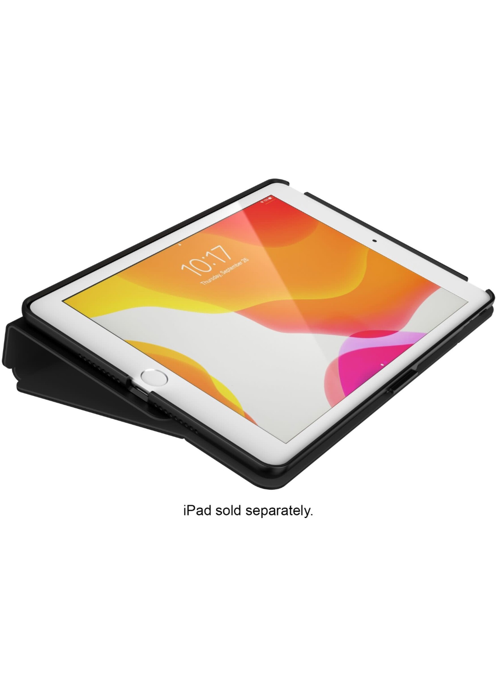 Speck Speck (Apple Exclusive) Balance Folio Case with microban for iPad 10.2" 7/8 Gen - Black/Black