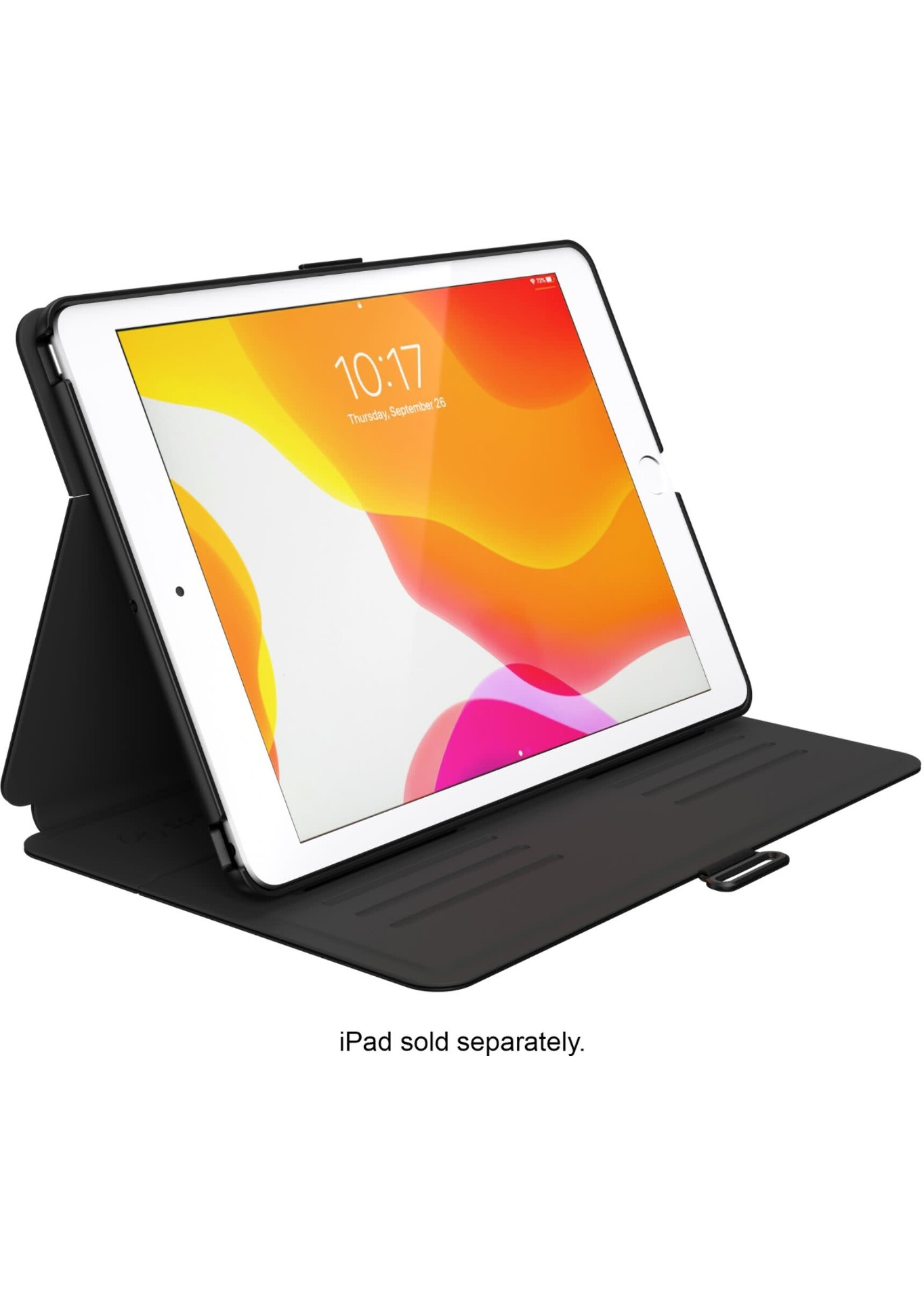 Speck Speck (Apple Exclusive) Balance Folio Case with microban for iPad 10.2" 7/8 Gen - Black/Black