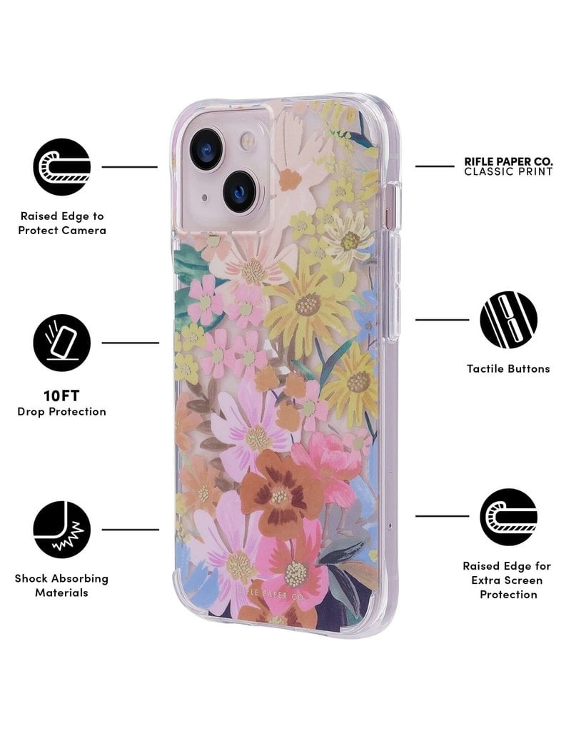 Case-Mate Case-Mate (Apple Exclusive) Rifle Paper Co. Case with Antimicrobial for iPhone 13 - Margueri