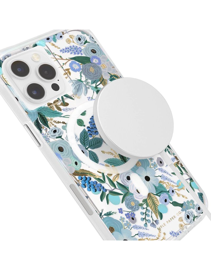 Case-Mate Case-Mate (Apple Exclusive) Rifle Paper Co. Case with MagSafe with Antimicrobial for iPhone 13 - Garden Party Blue