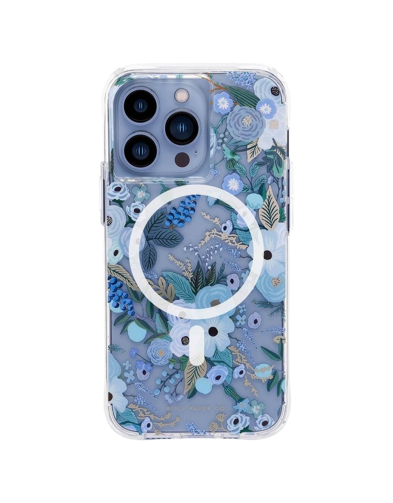 Case-Mate Case-Mate (Apple Exclusive) Rifle Paper Co - MagSafe Case for Apple iPhone 13 Pro - Garden Party Blue