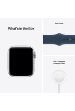 APPLE Apple Watch SE (GPS) 40mm Silver Aluminum Case with Abyss Blue Sport Band - Silver