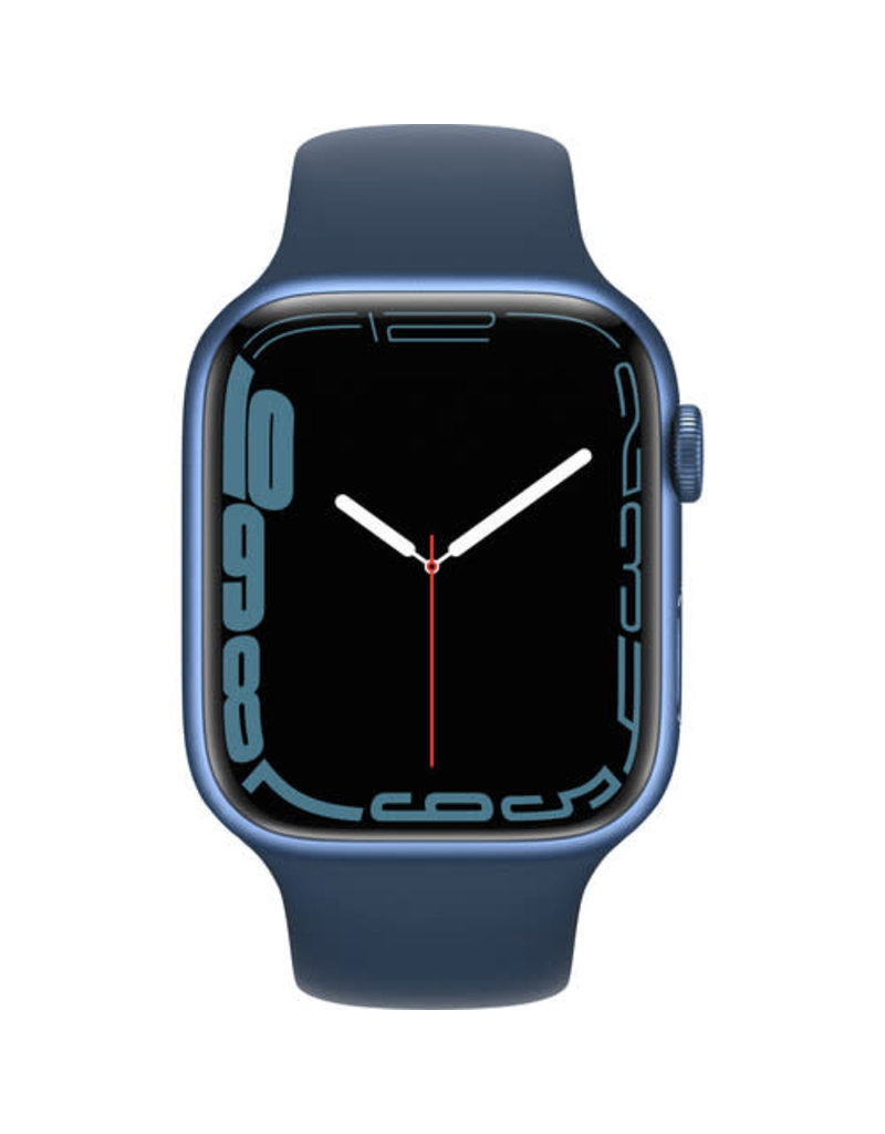 APPLE Apple Watch Series 7 (GPS, 45mm, Blue Aluminum, Abyss Blue Sport Band)