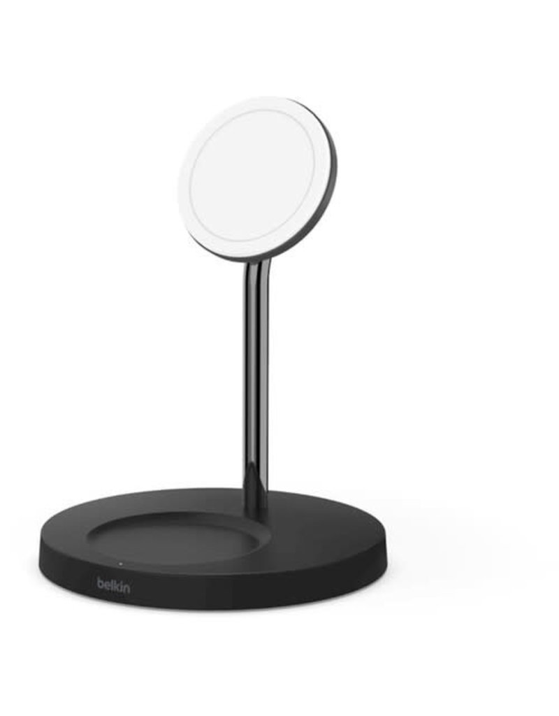 BELKIN Belkin BOOST CHARGE PRO 2-in-1 15W Wireless Charger with MagSafe (BLACK)