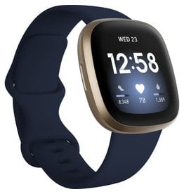 Fitbit Fitbit Versa 3 Smartwatch - Midnight/Soft Gold Aluminum