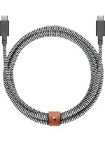 NATIVE UNION Native Union Braided USB-C to USB-C Belt Cable 2.4m - Zebra