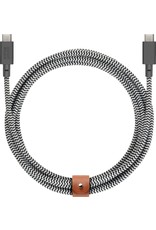 NATIVE UNION Native Union Braided USB-C to USB-C Belt Cable 2.4m - Zebra