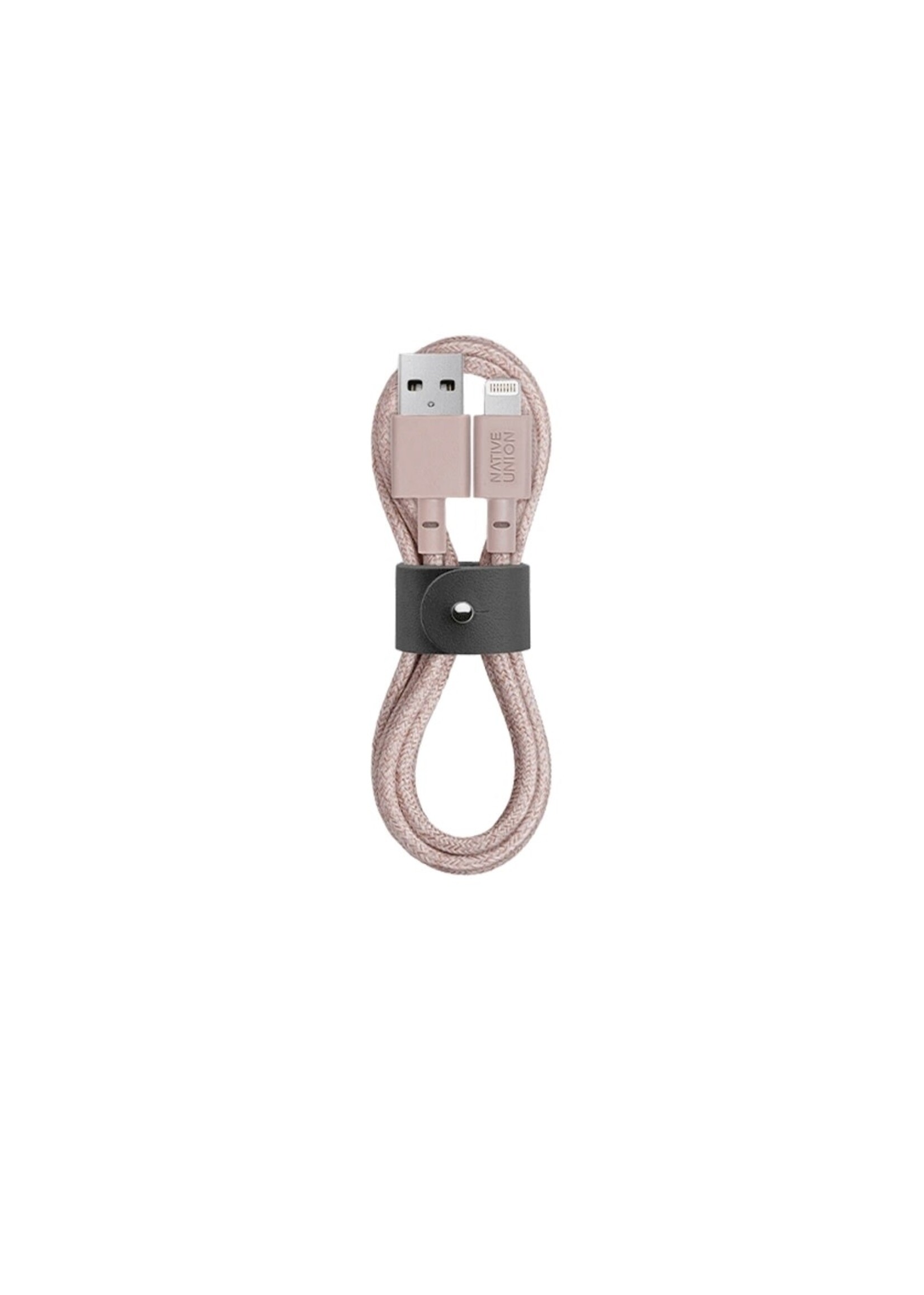 NATIVE UNION Native Union Braided Lightning Belt Cable 1.2m - Rose