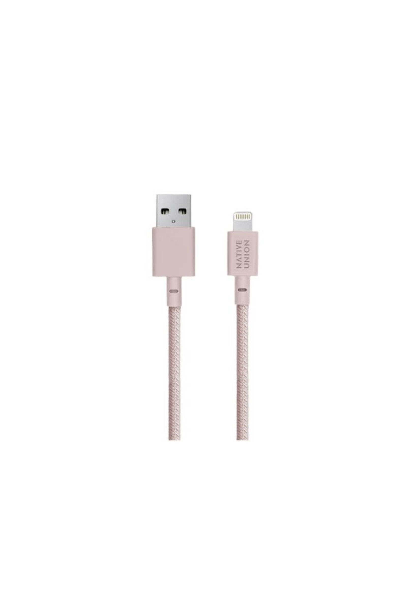 NATIVE UNION Native Union Braided Lightning Belt Cable 1.2m - Rose