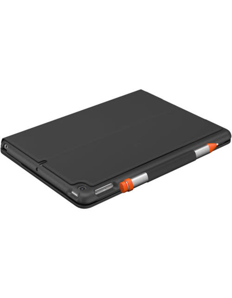 LOGITECH Logitech 10.2" Keyboard Case Slim Folio for iPad (7th and 8th gen) - Graphite