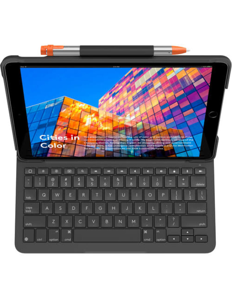 LOGITECH Logitech Slim Folio Protective Bluetooth Keyboard Case for iPad Air 3rd Gen (Graphite)