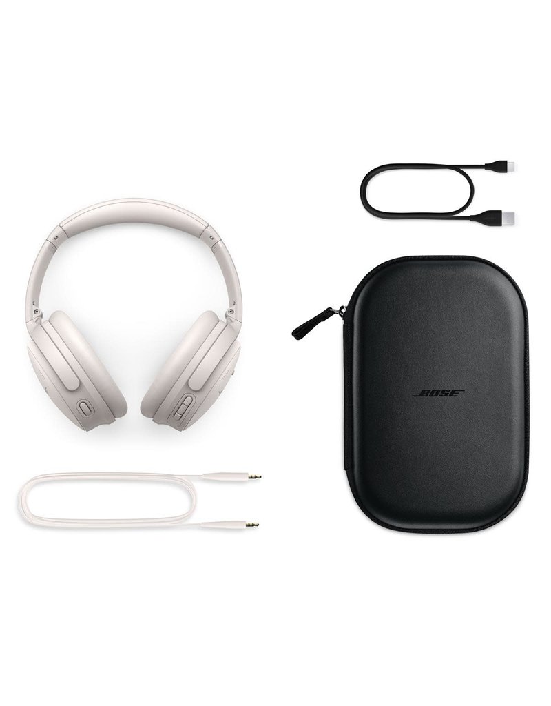 BOSE Bose QuietComfort 45 Noise-Canceling Wireless Over-Ear Headphones (White Smoke)