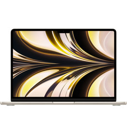APPLE MacBook Air 13.6" with Retina Display, M2 Chip with 8-Core CPU and 8-Core GPU, 8GB Memory,256GB SSD, Starlight, Mid 2022
