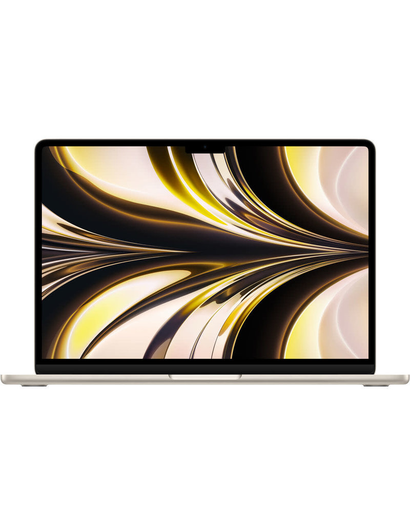 APPLE Apple MacBook Air 13.6" with Retina Display, M2 Chip with 8-Core CPU and 8-Core GPU, 8GB Memory,256GB SSD, Starlight, Mid 2022