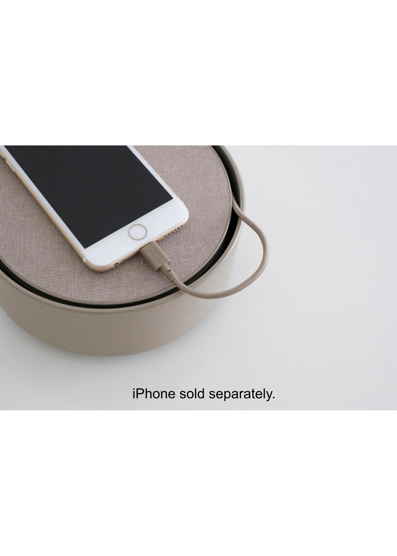 NATIVE UNION Native Union Eclipse Charger- 2 USB Ports, 1 USB-C Port - 2m cord - 7.8 A - Taupe