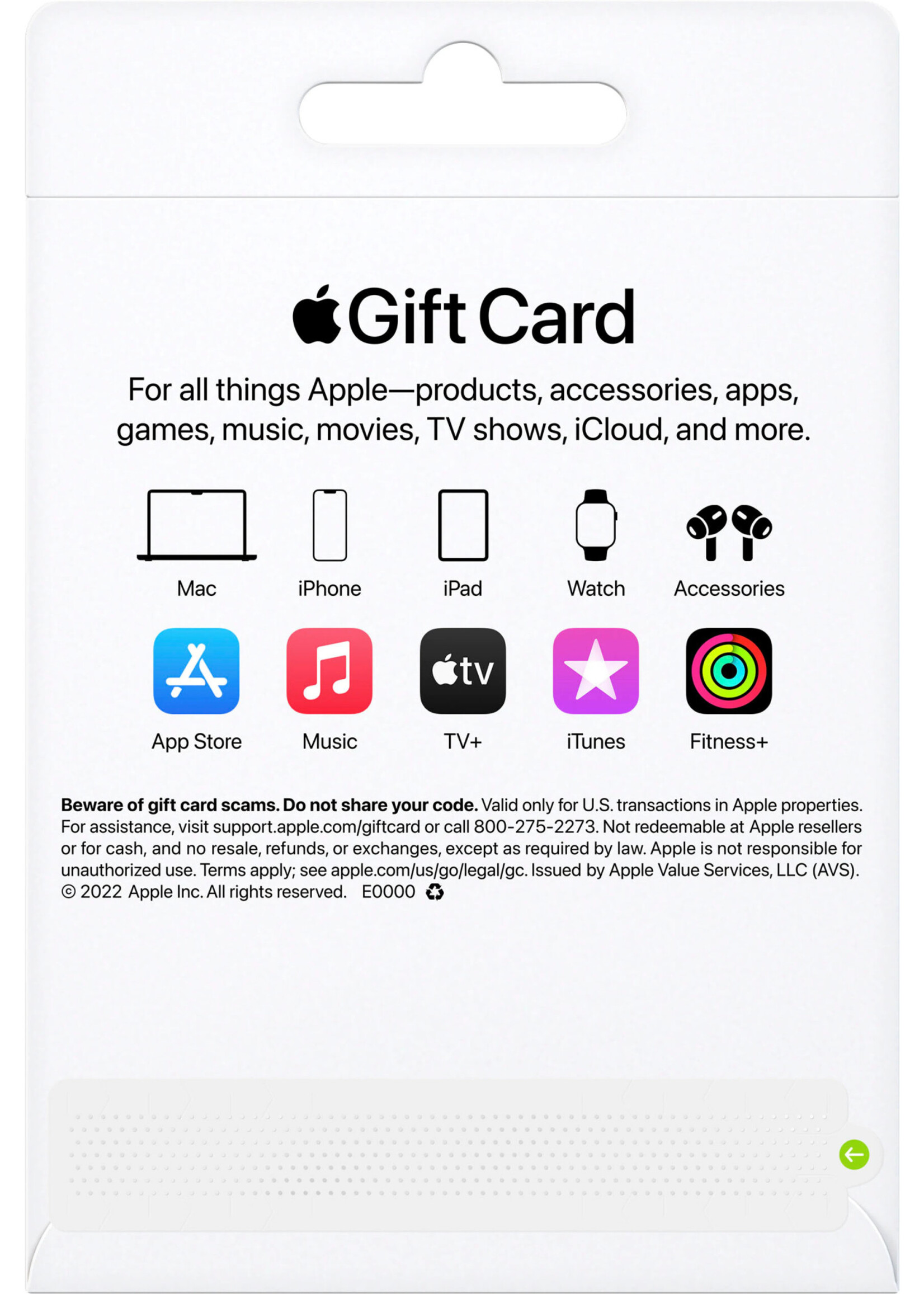 Apple APPLE ITUNES CARD USD $50.00
