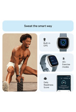 Fitbit Fitbit Versa 4 Smartwatch - Waterfall Blue/Platinum