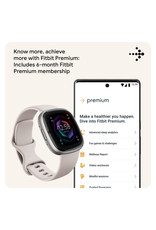 Fitbit Fitbit Sense 2 Smartwatch - Lunar White/Platinum