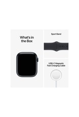 APPLE Apple Watch Series 8 GPS 45mm Midnight Aluminum Case with Midnight Sport Band - S/M - Midnight