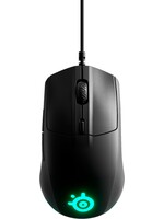 SteelSeries SteelSeries - Rival 3 Lightweight Wired Optical Gaming Mouse with Brilliant Prism RGB Lighting - Black