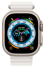 APPLE Apple Watch Ultra (GPS + Cellular) 49mm Titanium Case with White Ocean Band - Titanium