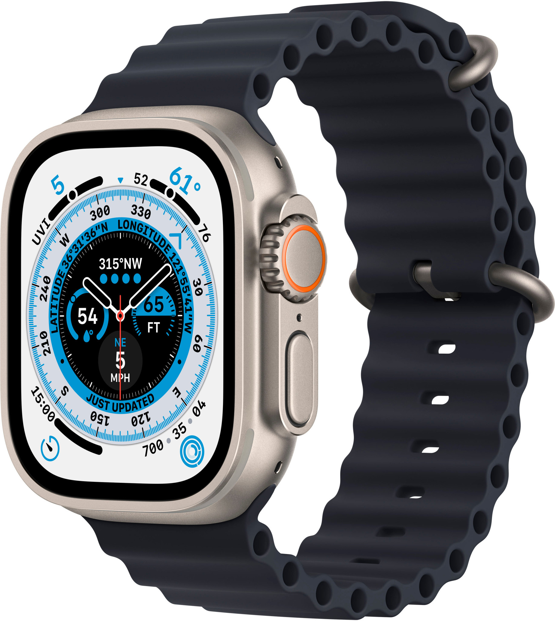 Apple Watch Ultra (GPS + Cellular) 49mm Titanium Case with Midnight