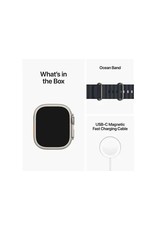 APPLE Apple Watch Ultra (GPS + Cellular) 49mm Titanium Case with Midnight Ocean Band - Titanium