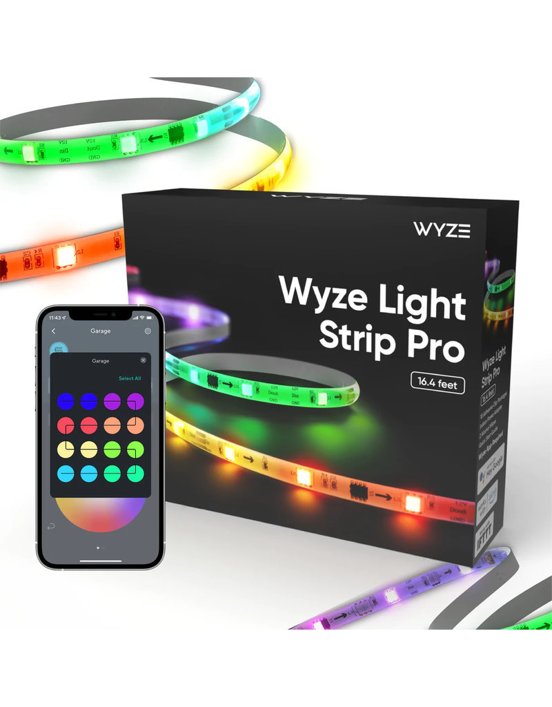 WYZE WYZE Light Strip Pro 32.8ft WiFi LED Lights, Multi-Color Segment Control