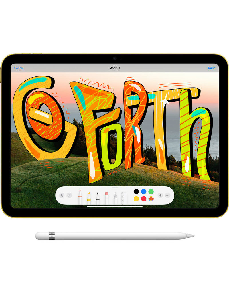 APPLE Apple 10.9" iPad (10th Gen, 64GB, Wi-Fi Only, Yellow-Retina)
