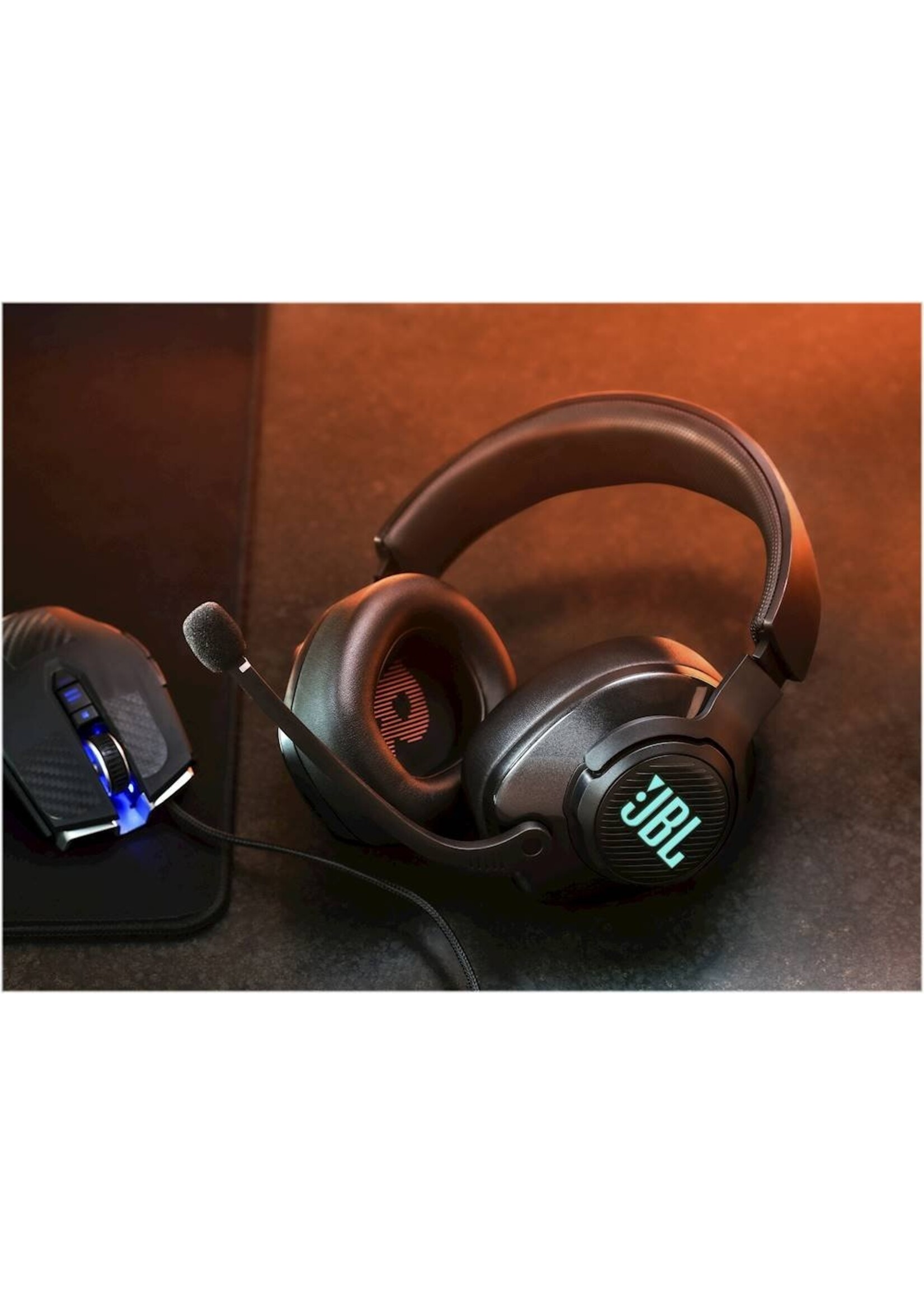 JBL JBL Quantum 400 Wired Over-Ear Gaming Headset with audio chat (Black)