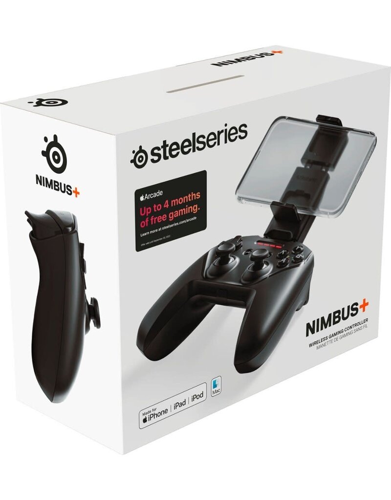 SteelSeries SteelSeries - Nimbus+ Wireless Gaming Controller for Apple iOS, iPadOS, tvOS Devices - Black