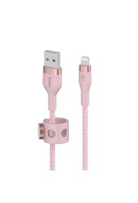 BELKIN Belkin Boost Pro Flex USB-A Cable with Lightning Connector -Pink