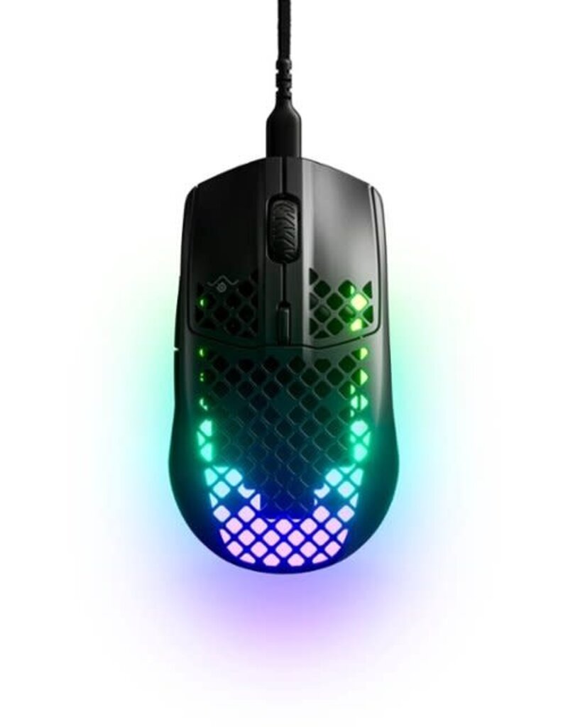 SteelSeries SteelSeries - Aerox 3 Super Light Honeycomb Wired RGB Optical Gaming Mouse - Onyx