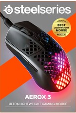 SteelSeries SteelSeries - Aerox 3 Super Light Honeycomb Wired RGB Optical Gaming Mouse - Onyx