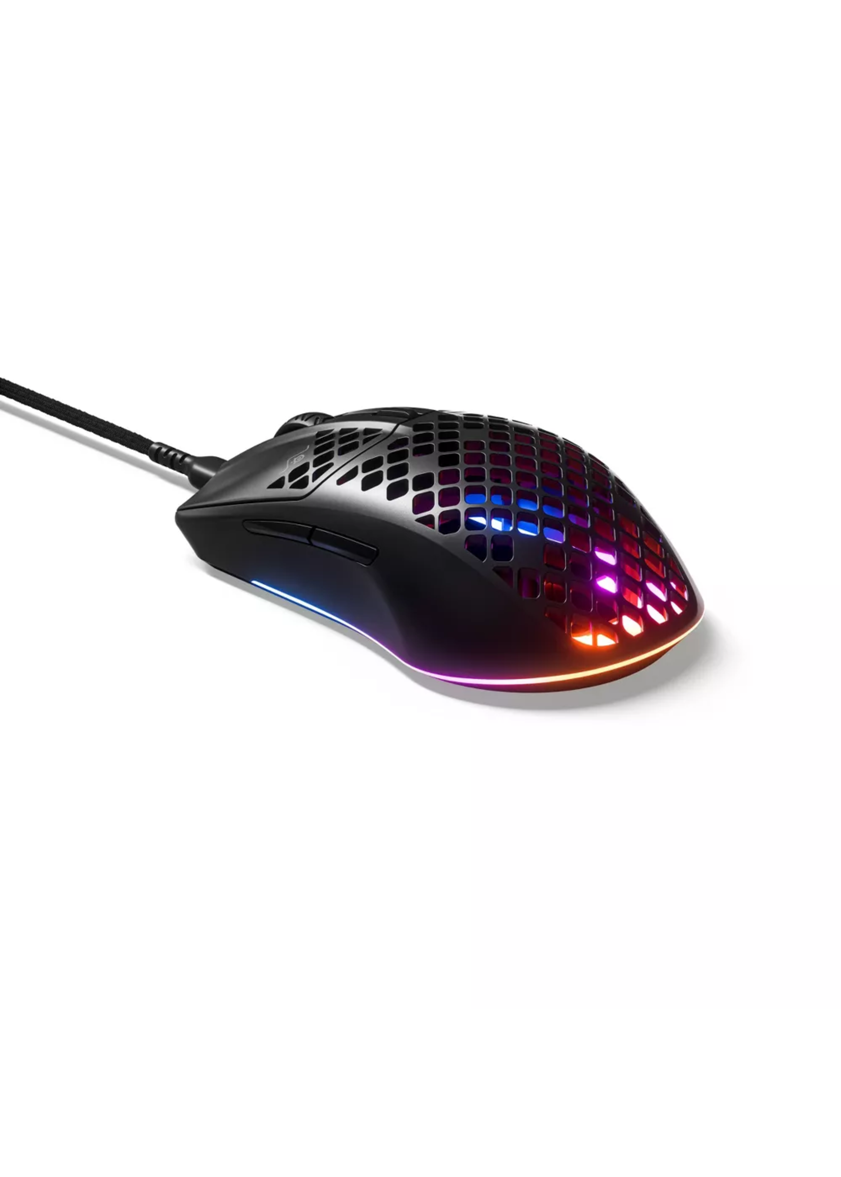 SteelSeries SteelSeries - Aerox 3 Super Light Honeycomb Wired RGB Optical Gaming Mouse - Onyx