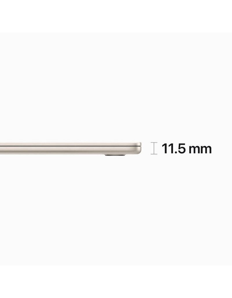 APPLE Apple MacBook Air 15-inch M2 chip with 8-core CPU and 10-core GPU, 256GB - Starlight