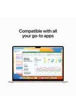 APPLE Apple MacBook Air 15-inch M2 chip with 8-core CPU and 10-core GPU, 256GB - Starlight