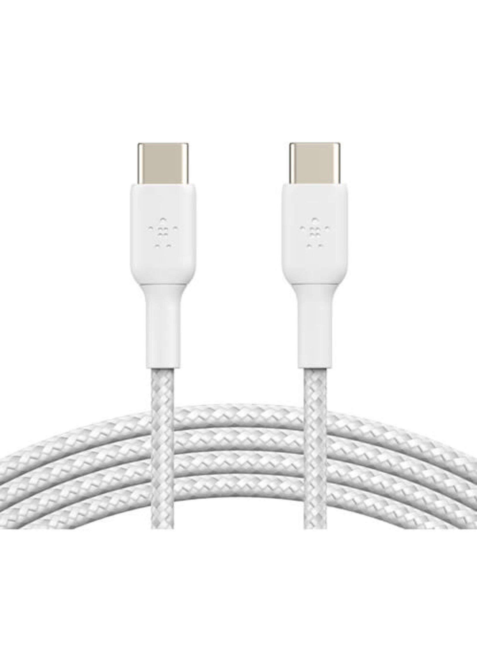 BELKIN Belkin BoostCharge 1m USB-C to USB-C Braided Cable - (3.3', White)