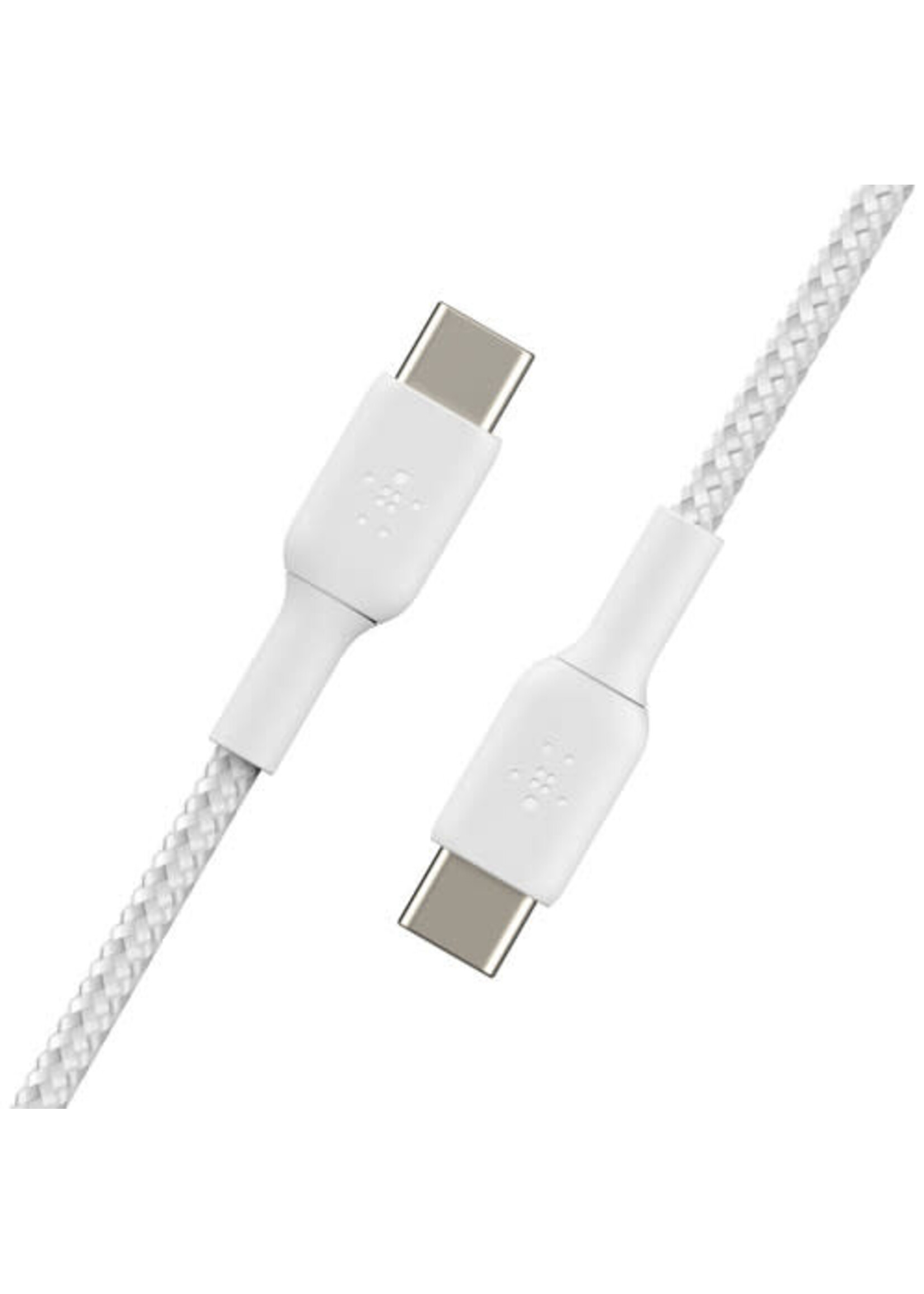 BELKIN Belkin BoostCharge 1m USB-C to USB-C Braided Cable - (3.3', White)