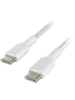 BELKIN Belkin BoostCharge 1m USB-C to USB-C Braided Cable - (3.3', White)