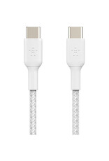 BELKIN Belkin BoostCharge 1m USB-C to USB-C Braided Cable - (3.3', White)