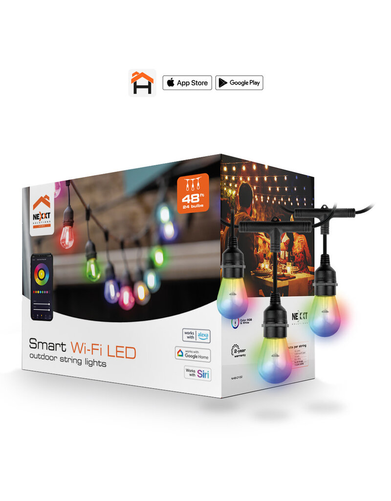 NEXXT Nexxt Smart Wi-Fi Outdoor String Lights