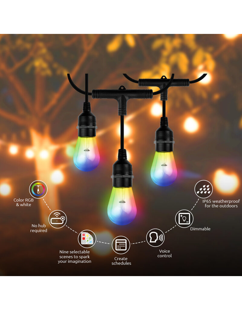 NEXXT Nexxt Smart Wi-Fi Outdoor String Lights