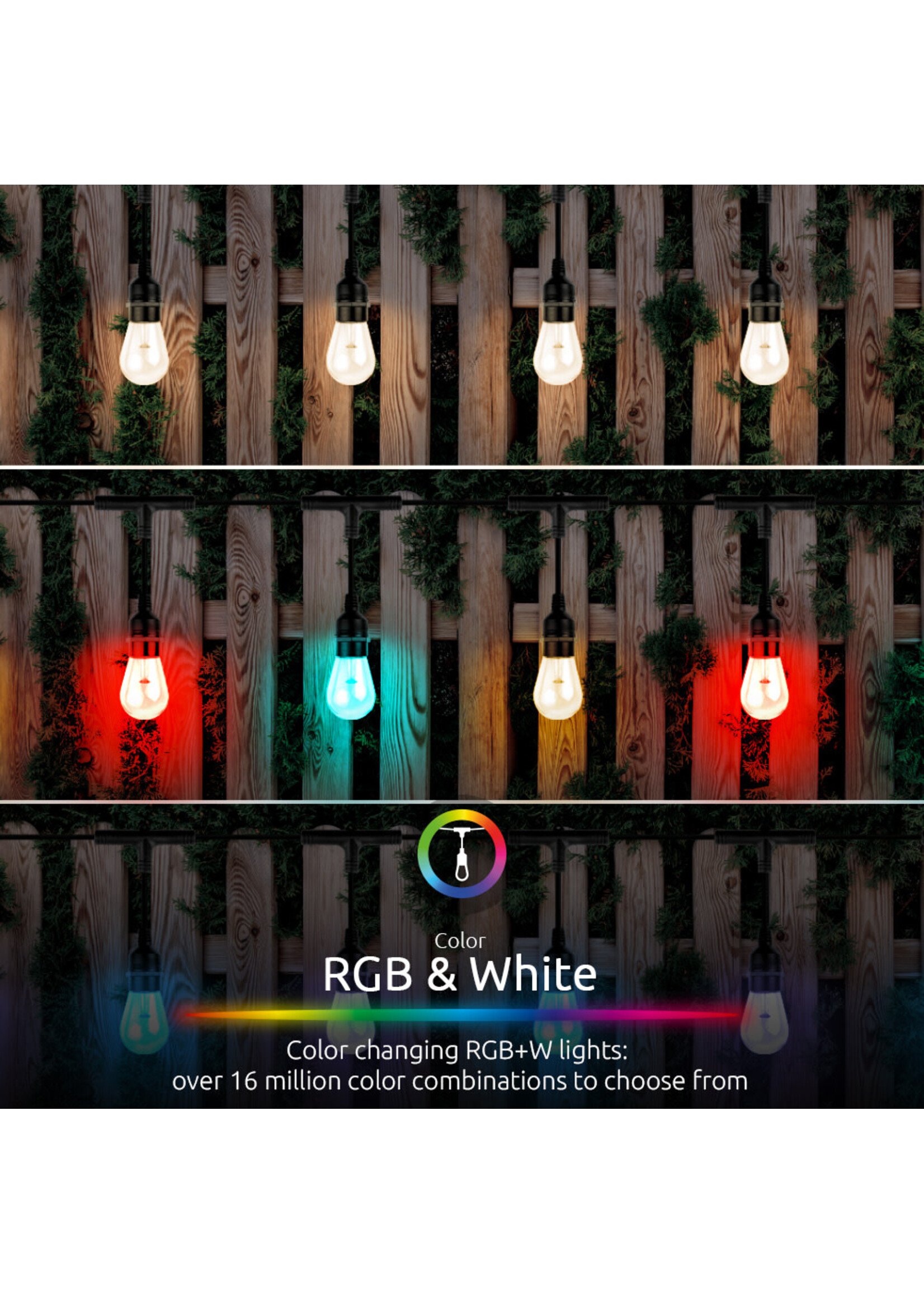 NEXXT Nexxt Smart Wi-Fi Outdoor String Lights