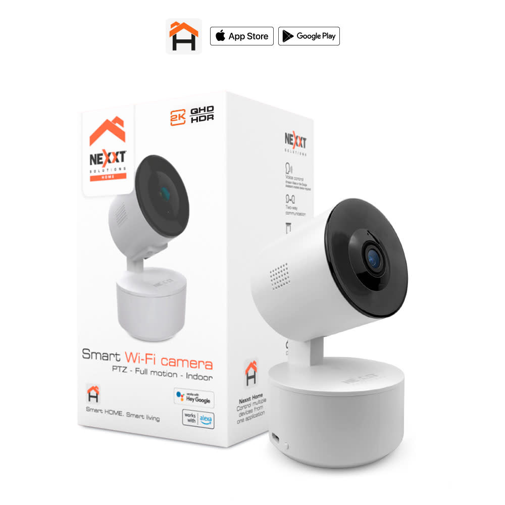 Nexxt Smart Wi-Fi camera, PTZ Full motion Indoor 2K iWorld