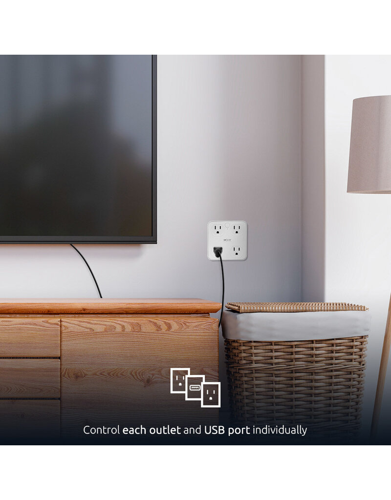 NEXXT Nexxt Smart Home Surge Protector 4 Outlets / USB Port