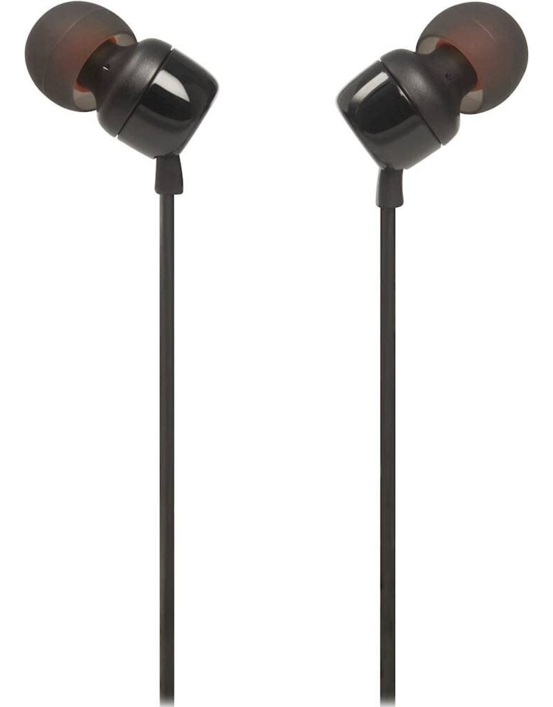 JBL JBL TUNE 110 Wired In Ear Headphones with Mic/Control - Black