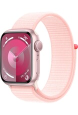 APPLE Apple Watch Series 9 GPS 41mm Pink Aluminium Case with Light Pink Sport Loop-M/L