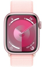 APPLE Apple Watch Series 9 GPS 41mm Pink Aluminium Case with Light Pink Sport Loop-M/L